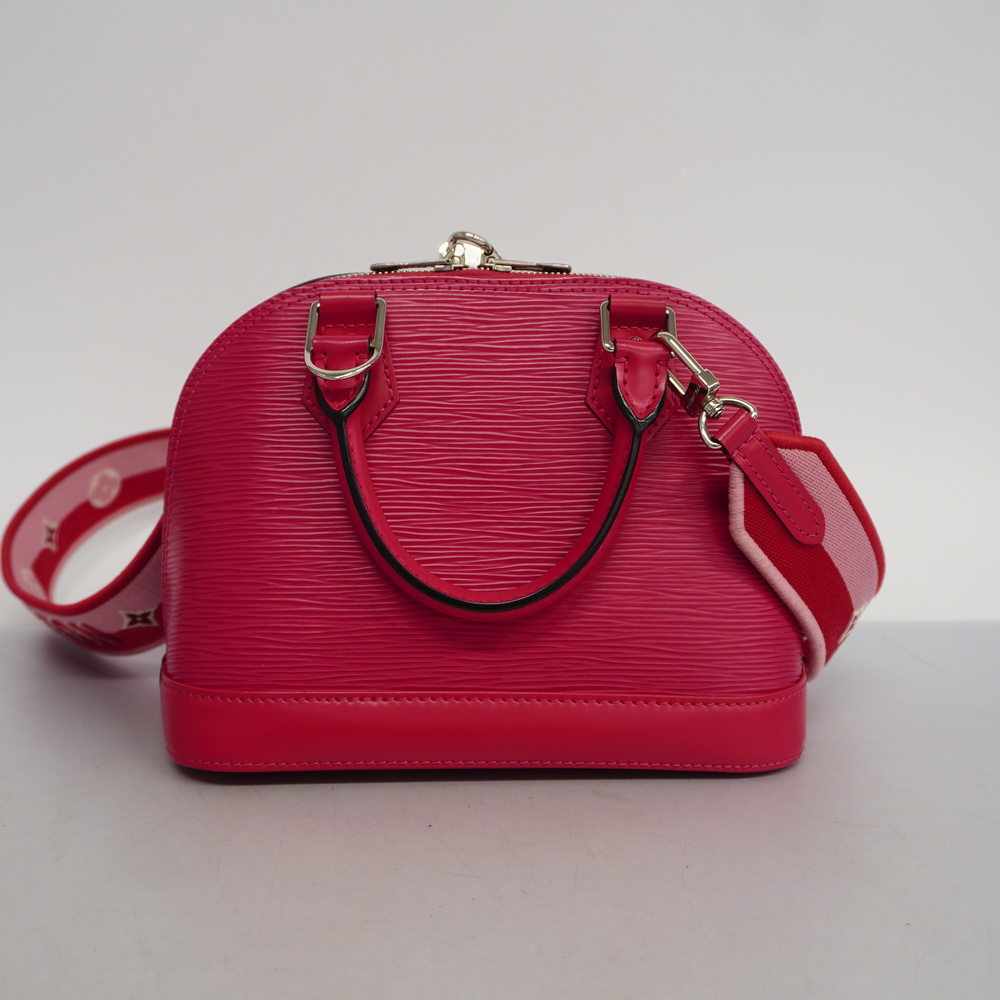 Auth Louis Vuitton Epi Alma PM 2 Way Shoulder Hand Bag Red