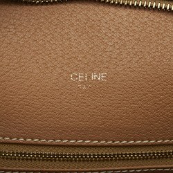 Celine Macadam Handbag Tote Bag Brown PVC Leather Women's CELINE