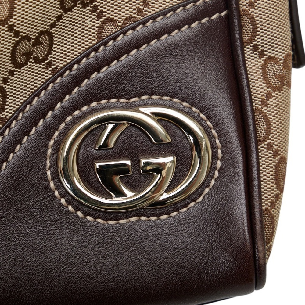 GUCCI 169971 GG TOTE MONOGRAM CANVAS NEW BRITT BOSTON BAG