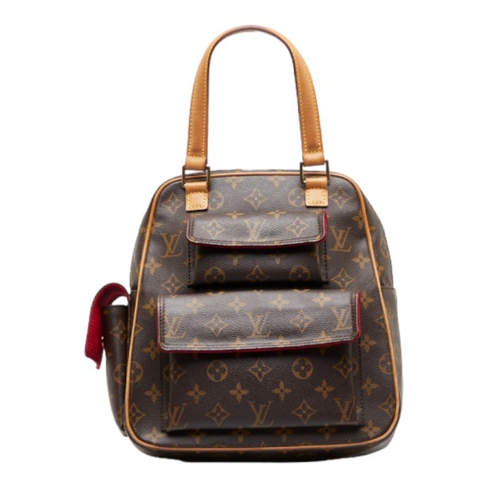 LOUIS VUITTON Monogram Exantry Cite Handbag M51161 Brown PVC Leather L