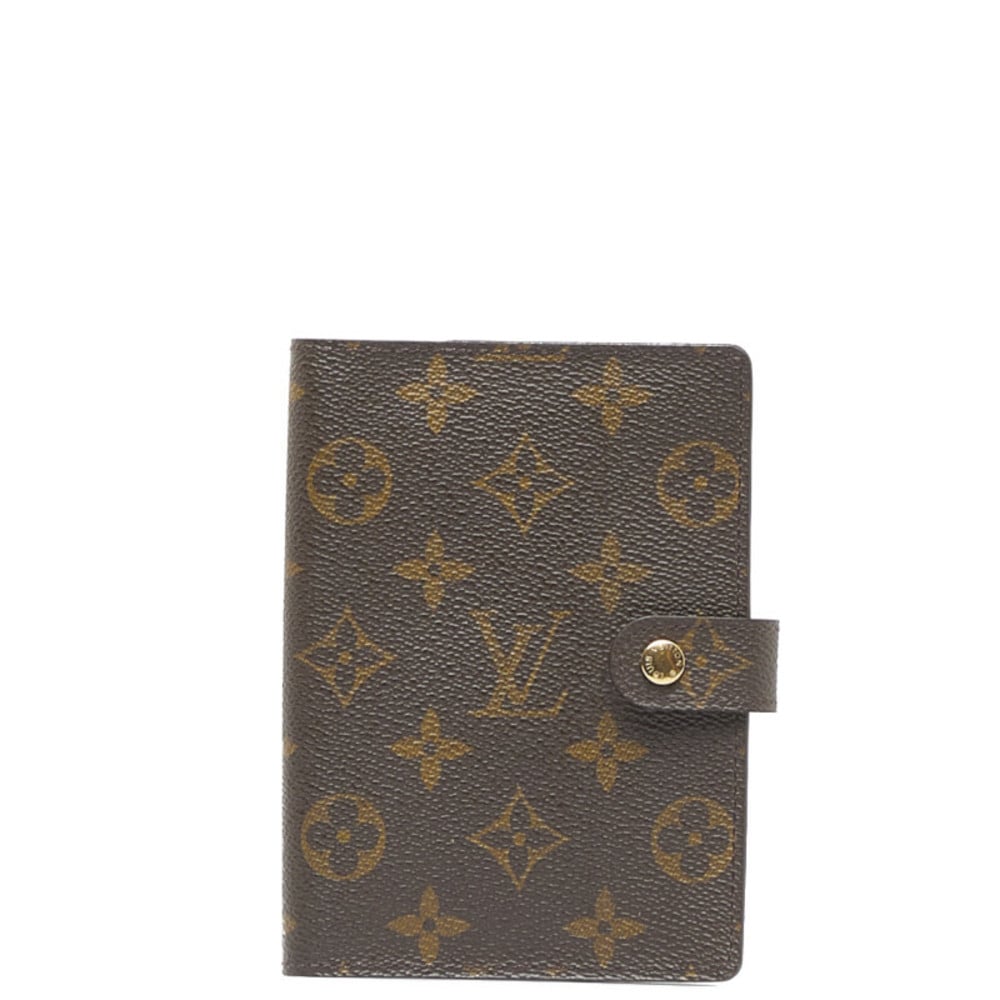 Louis Vuitton Monogram Agenda PM Notebook Cover R20005 Brown PVC