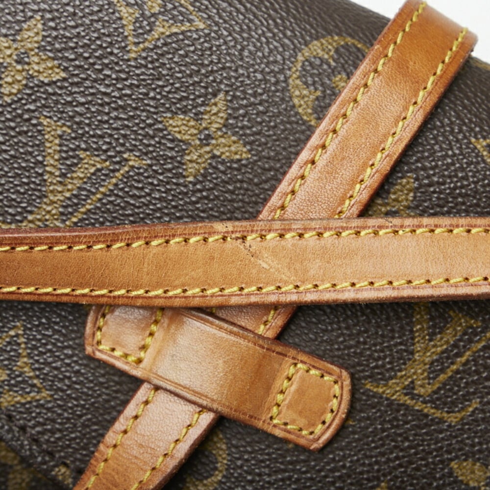 LOUIS VUITTON Chantilly PM Shoulder Bag Monogram Leather Brown M51234  31BX413