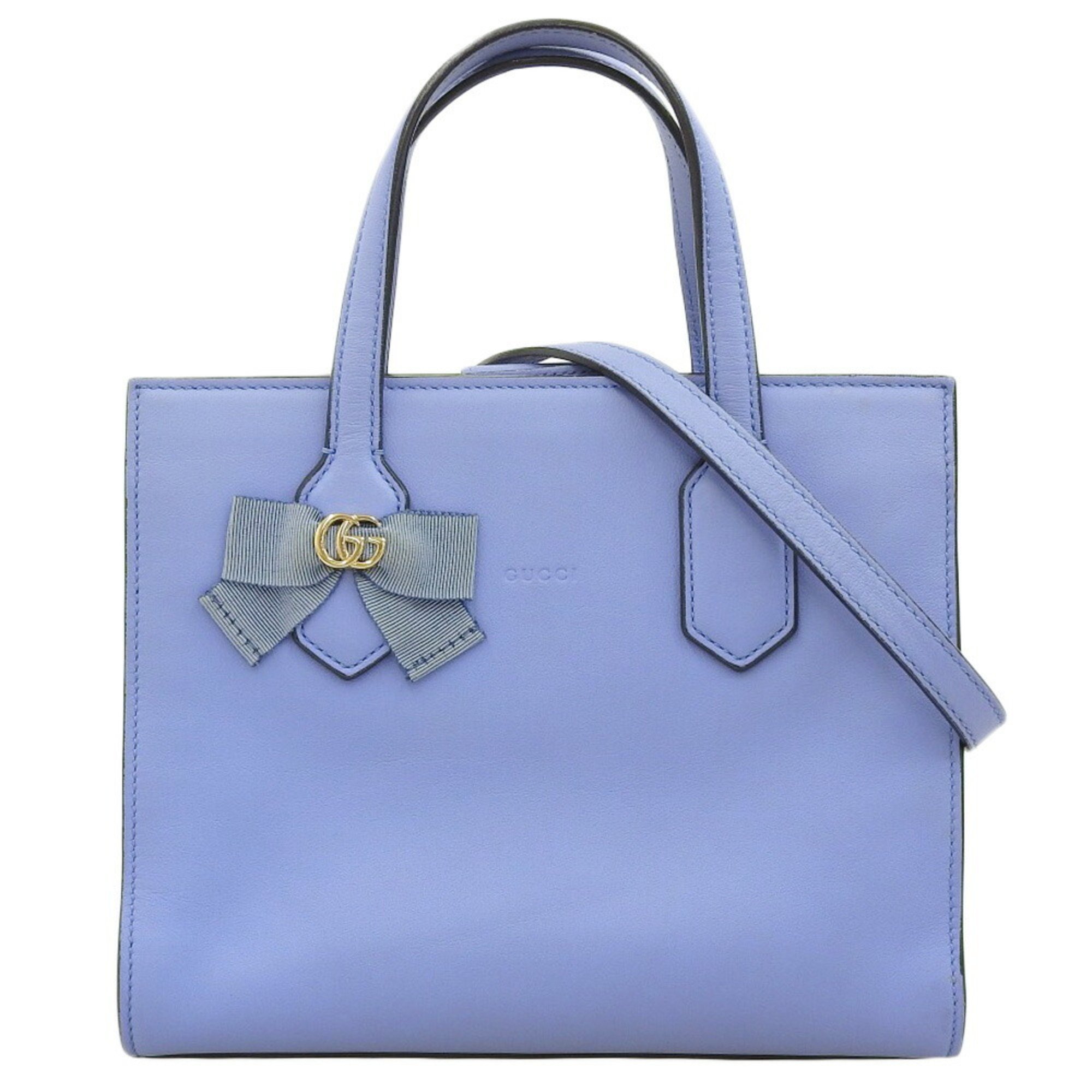 Gucci 443089 525040 Bow Handbag,Shoulder Bag Blue