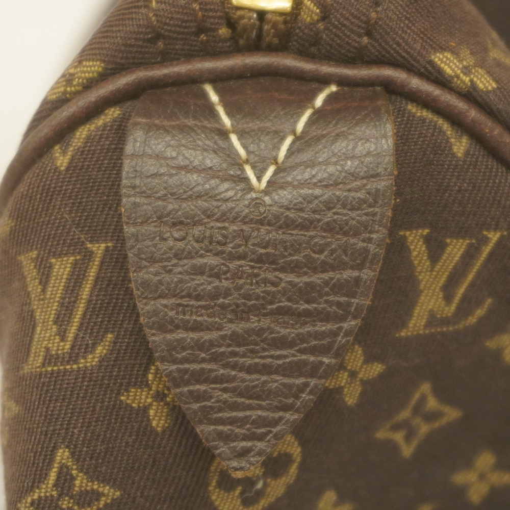 LOUIS VUITTON M95224 Monogram Mini-Lin Speedy30 Mini Duffle Bag Hand Bag  Brown