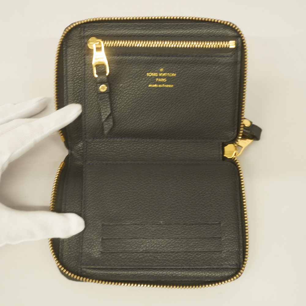 Auth Louis Vuitton Monogram Empreinte Porfeuille Secret Compact M93430  Infini