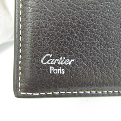 Cartier Men's Leather Wallet (bi-fold) Dark Brown