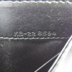 Salvatore Ferragamo Vara Lace Knitting Embroidery KB-22 B594 Women's Satin Handbag,Pouch Black
