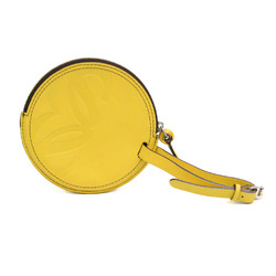 Loewe Women's Leather Coin Purse/coin Case Yellow