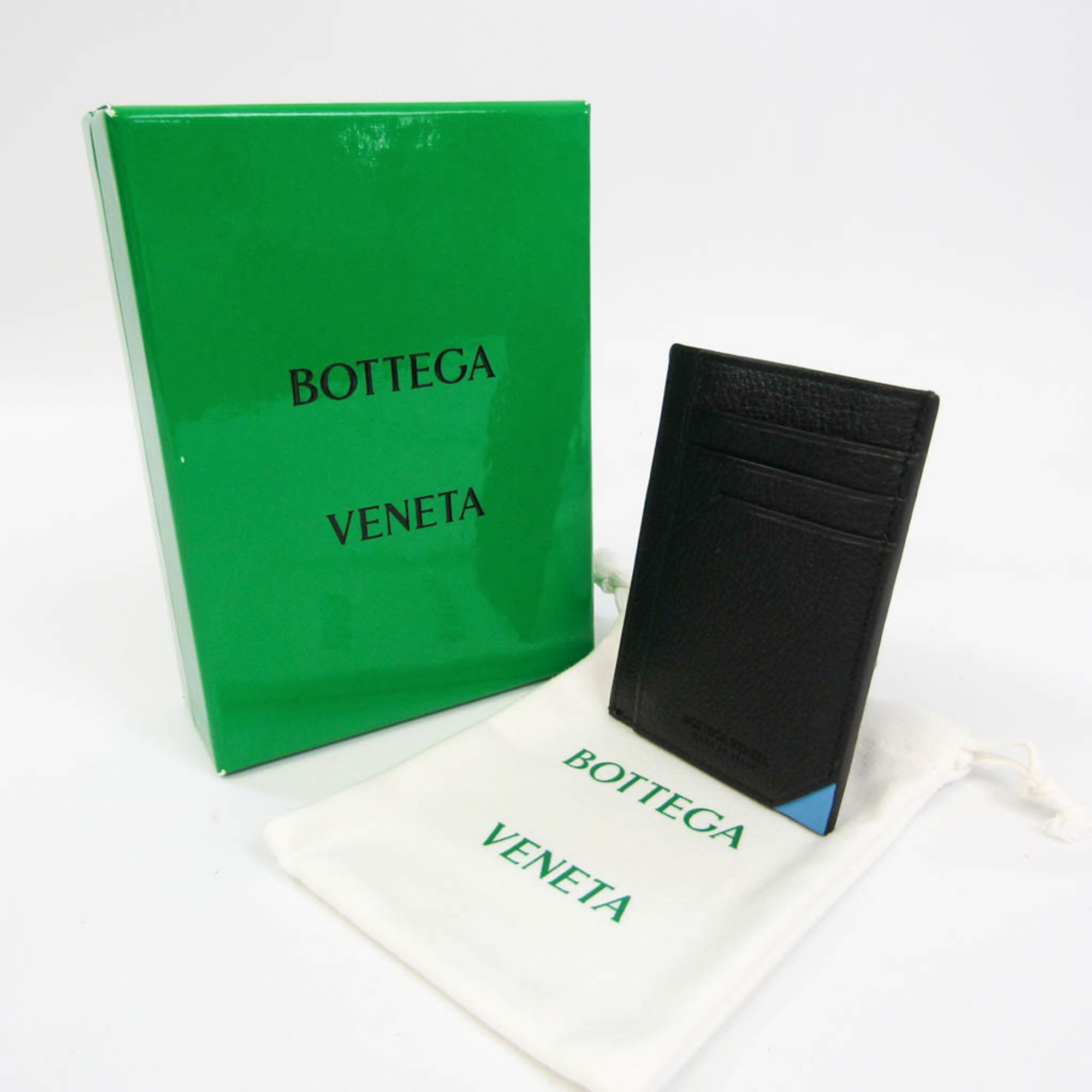 Bottega Veneta Coin Case 629686 Leather Card Case Black,Blue