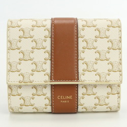 Celine Large Strap Wallet 10B633 Women's Calfskin Long Wallet (bi-fold)  Gray Brown,Light Green | eLADY Globazone