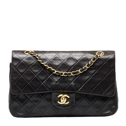 CHANEL Vintage 2.55 Black Double Flap Classic Shoulder Bag