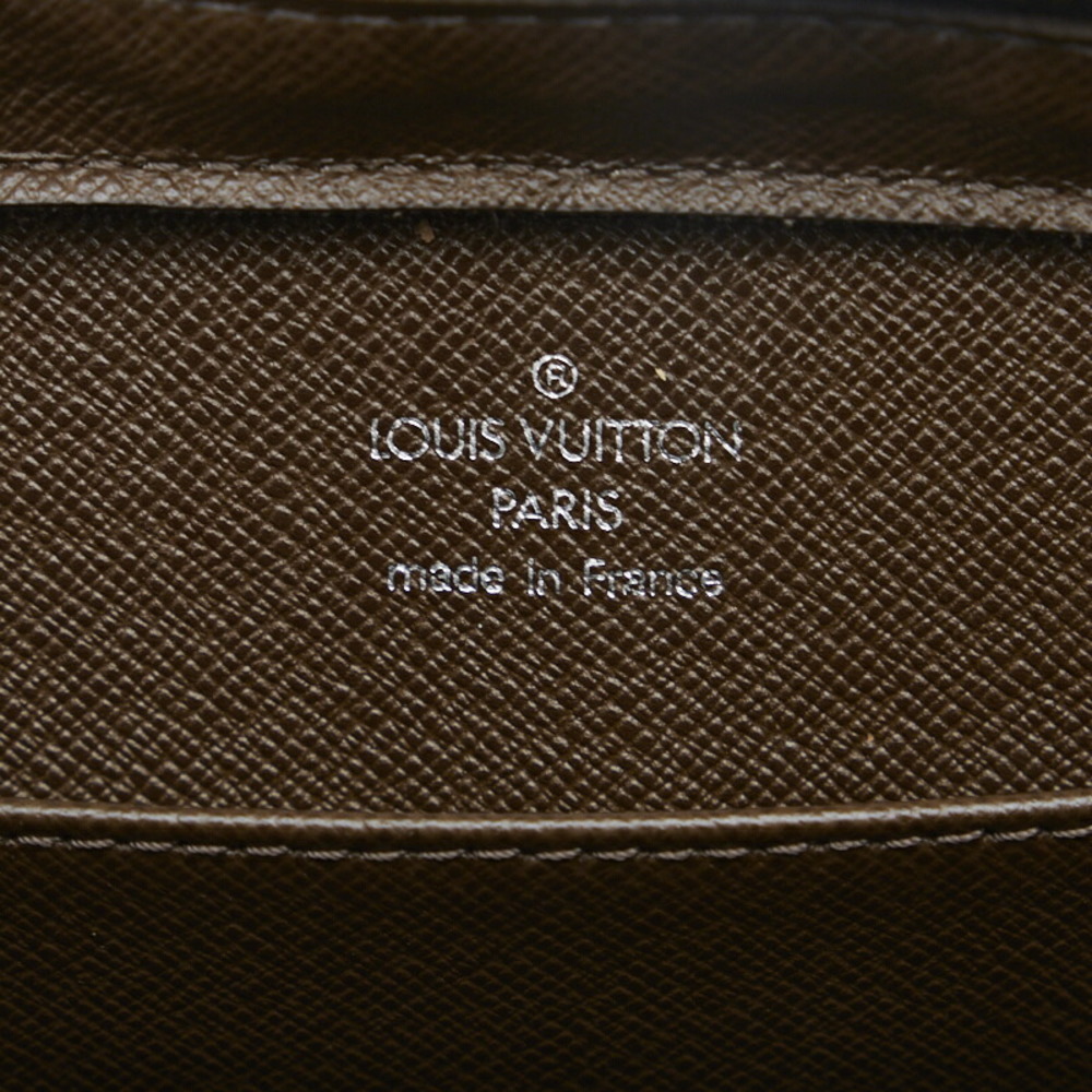 Brown Louis Vuitton Taiga Baikal Clutch Bag