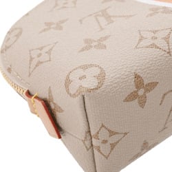 LOUIS VUITTON Monogram Pochette Tick Print Beige M23530 Unisex Canvas Pouch