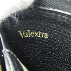 Valextra Medium Round Zip Wallet V9L08 Women,Men Leather Wallet (bi-fold) Black