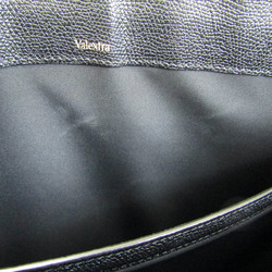 Valextra Men,Women Leather Handbag Black,Multi-color,Yellow