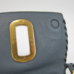 Marc By Marc Jacobs DOUBLE J M0010057 Women's Leather Handbag,Shoulder Bag Gray Navy