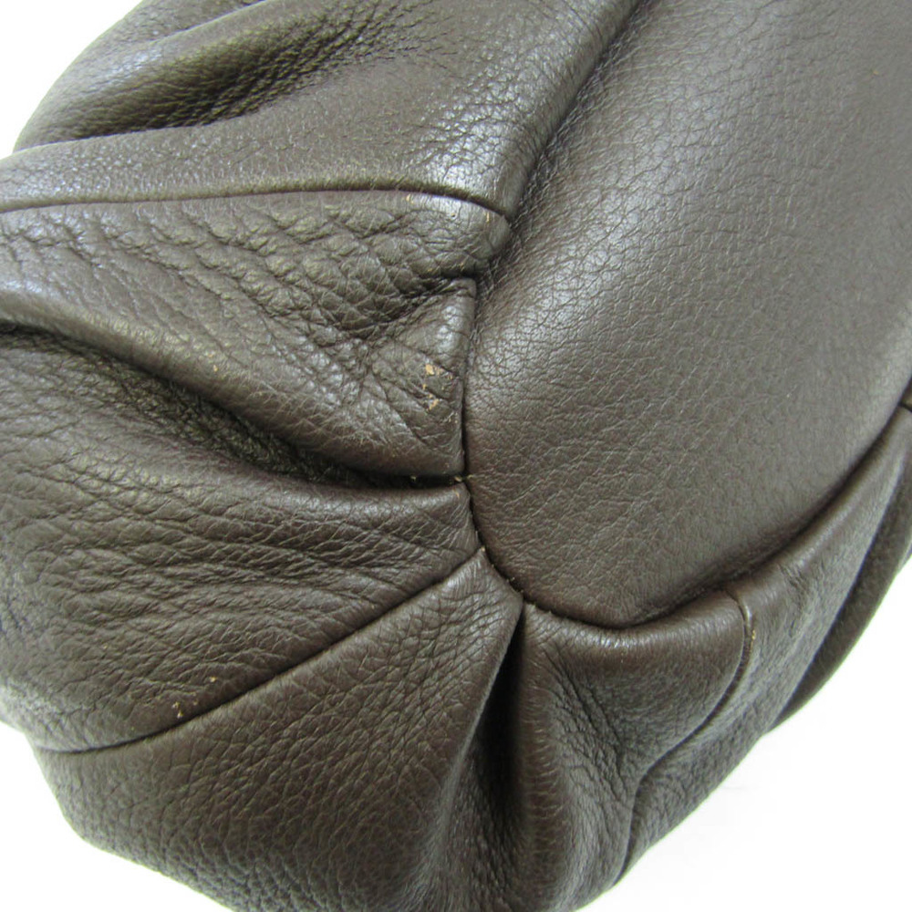 Celine Pillow Small 162713 Women's Leather Handbag,Shoulder Bag Dark Brown