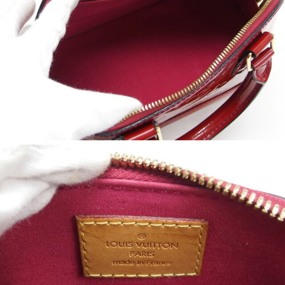 Louis Vuitton, Bags, Louis Vuitton Alma Bb Pomme Damour Vernis Monogram