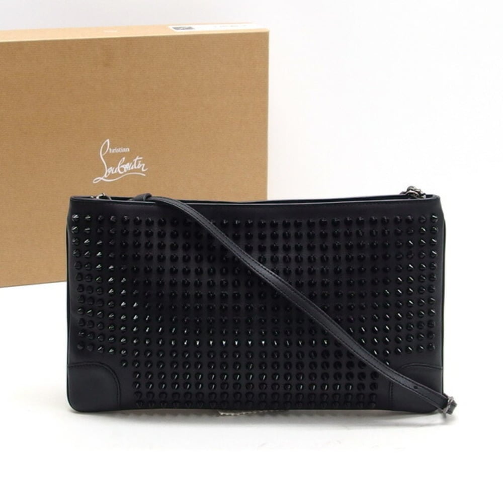 Christian Louboutin Marquise Nude Spike Clutch RRP1,760