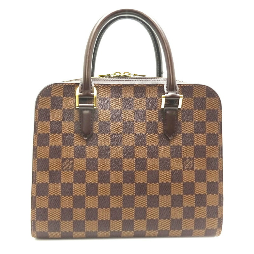 Louis Vuitton Triana Women's Handbag N51155 Damier Ebene (Brown)