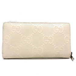 Gucci GG Embossed Women's/Men's Long Wallet 625558 Leather White