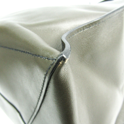 Prada Men's Leather Tote Bag Khaki