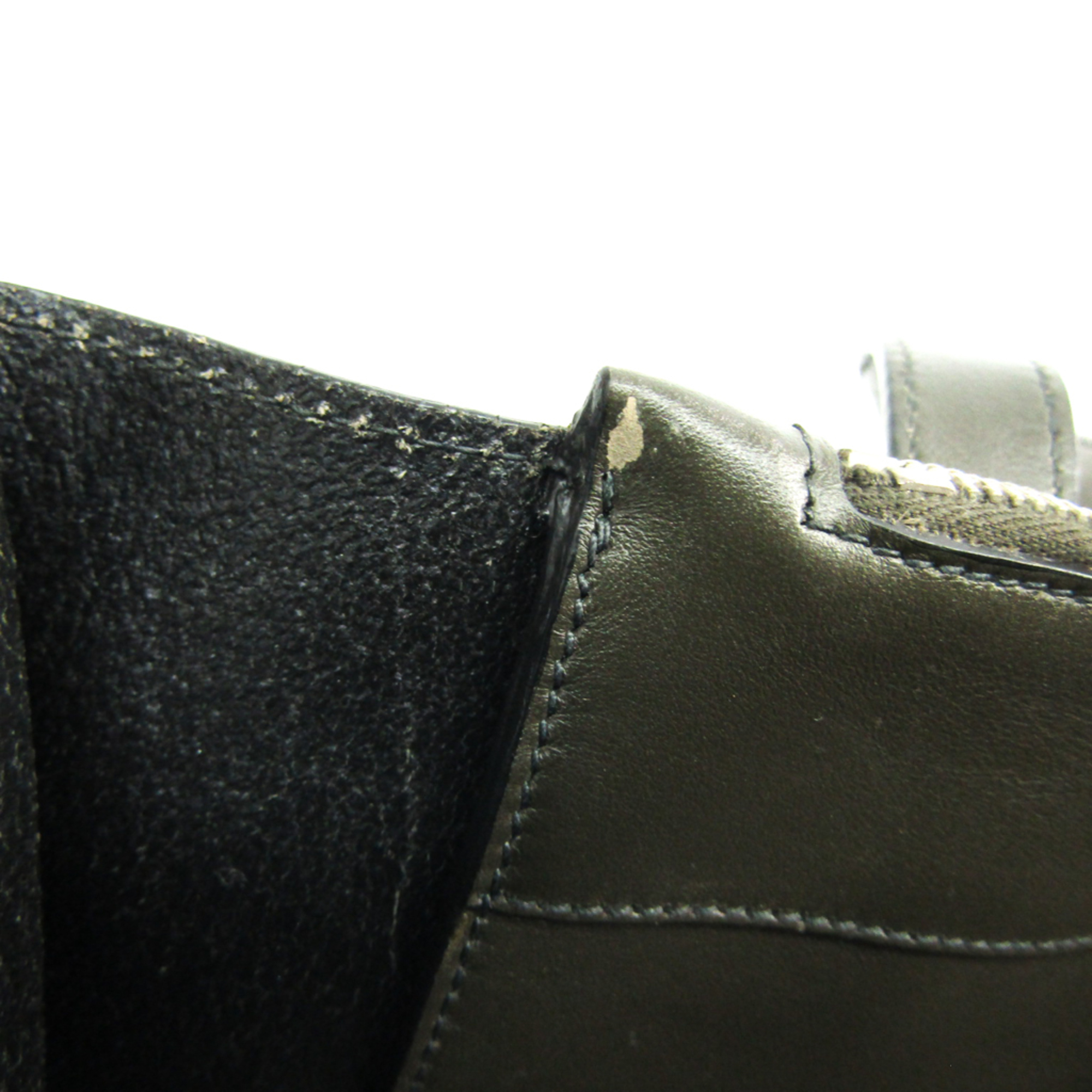Prada Men's Leather Tote Bag Khaki