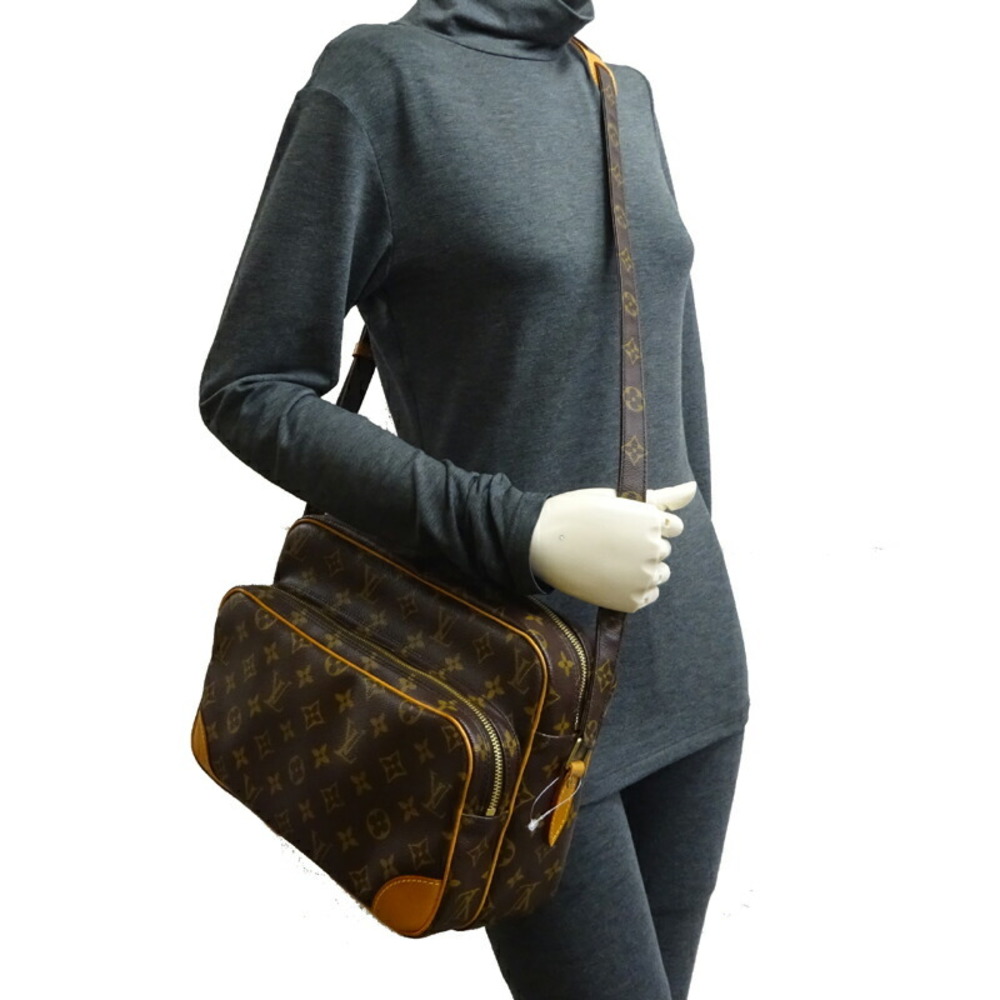 Louis Vuitton Nile Women's and Men's Shoulder Bag M45244 Monogram Ebene  (Brown)