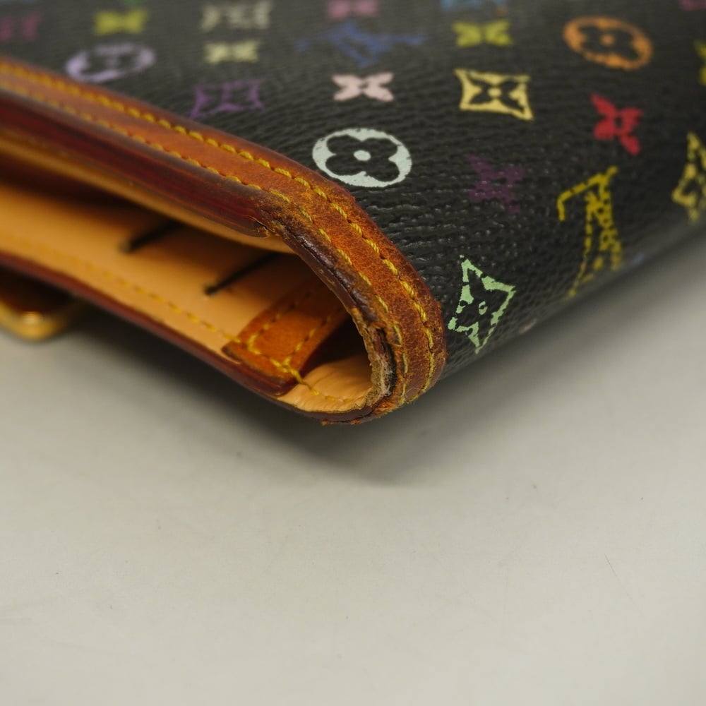 Auth Louis Vuitton Monogram Multicolore Portofeuil International