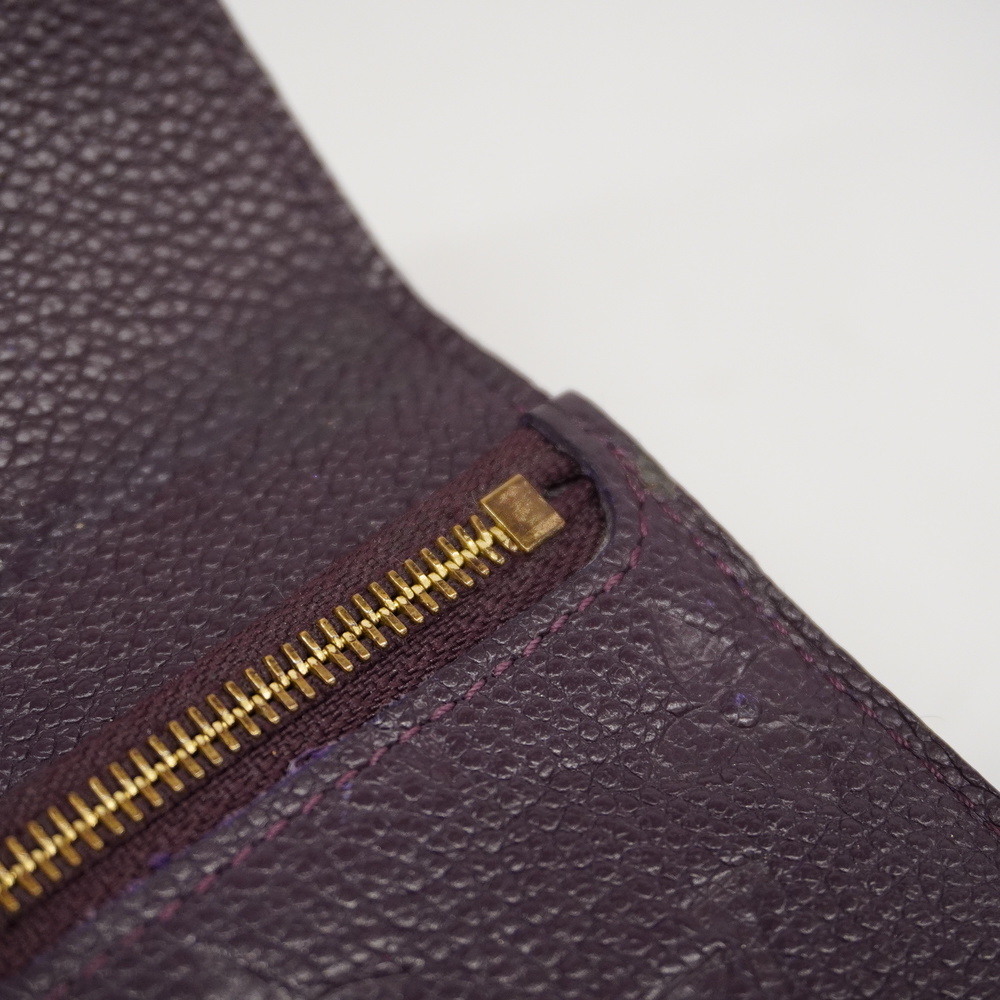 3ac2867] Auth Louis Vuitton Trifold Wallet Monogram Empreinte Portefeuille  Curieuse Compact M60567 Amethyst