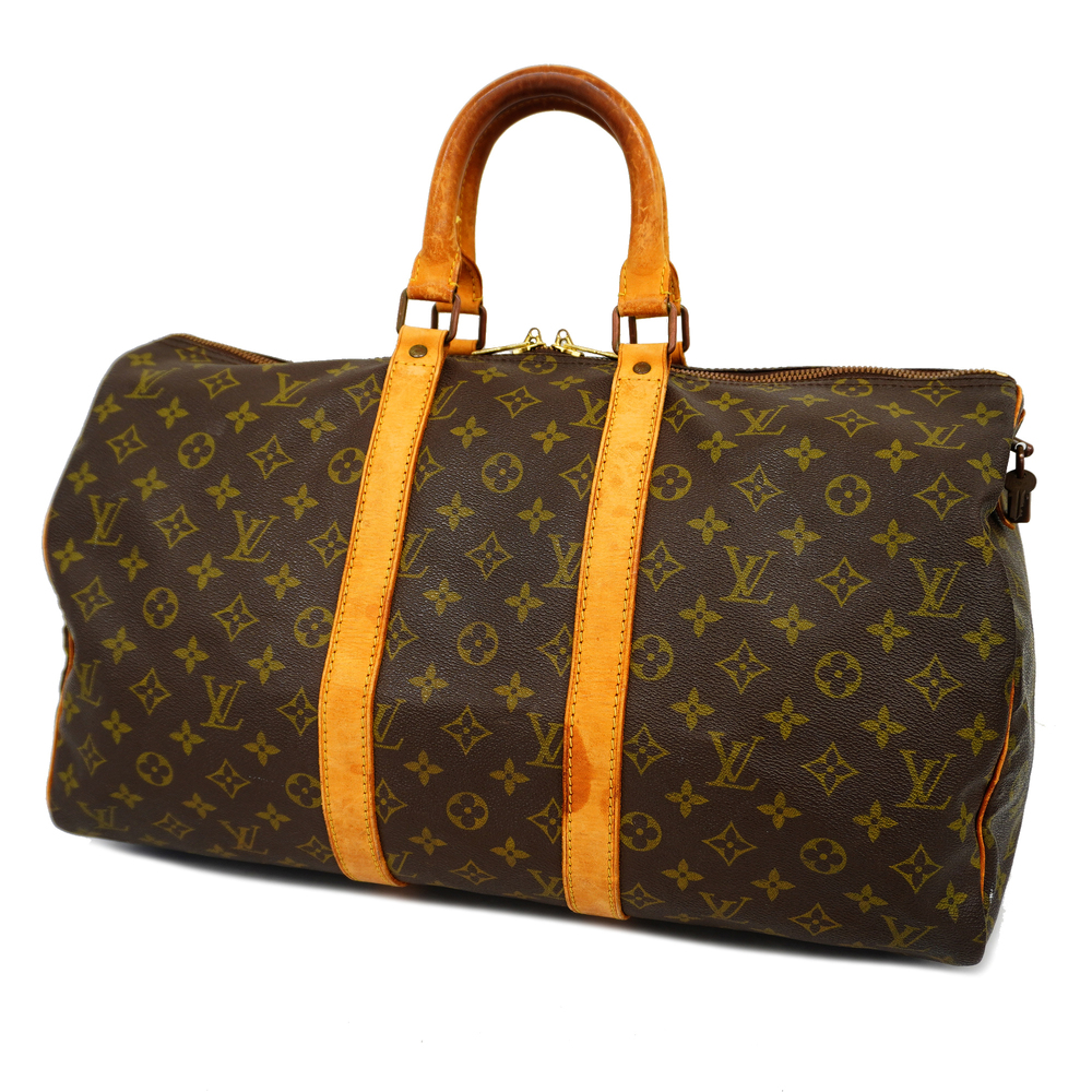 LOUIS VUITTON Monogram Keepall 45 Boston Bag