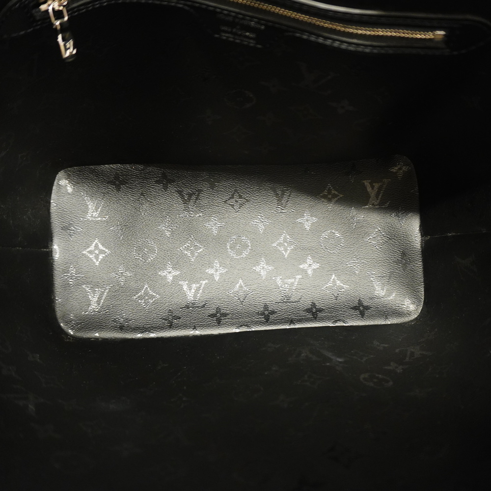 Louis Vuitton LVxUF Urs Fischer Black Monogram Leather Neverfull