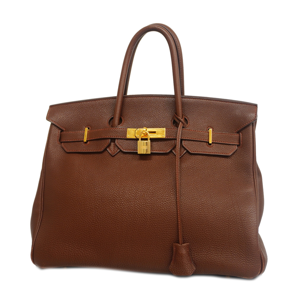 Hermes Birkin Bag 35 Gold Togo Leather - 35-GOLD-TOGO-STEEL