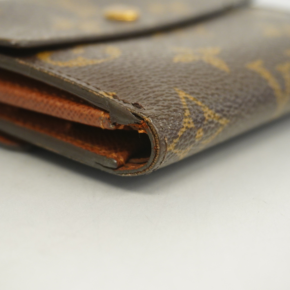 3ac2813] Auth Louis Vuitton Trifold Wallet Monogram Portefeuille