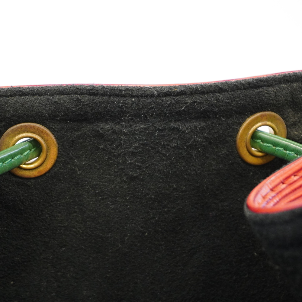 3ac2816] Auth Louis Vuitton Shoulder Bag Epi Noe M44084 Castilian  Red/Toledo Blue/Porneo Green