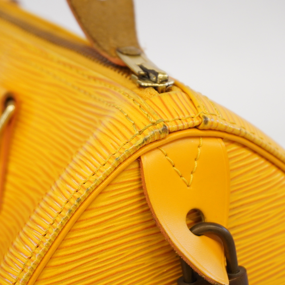 Louis Vuitton Speedy 25 Handbag Purse Yellow Epi Leather M43019