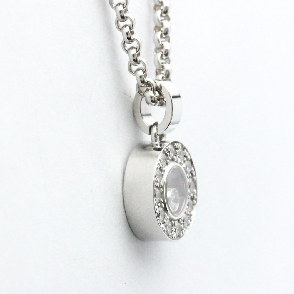 Chopard Happy Diamond 79/3087-20 White Gold (18K) Diamond Men,Women Fashion Pendant Necklace (Silver)
