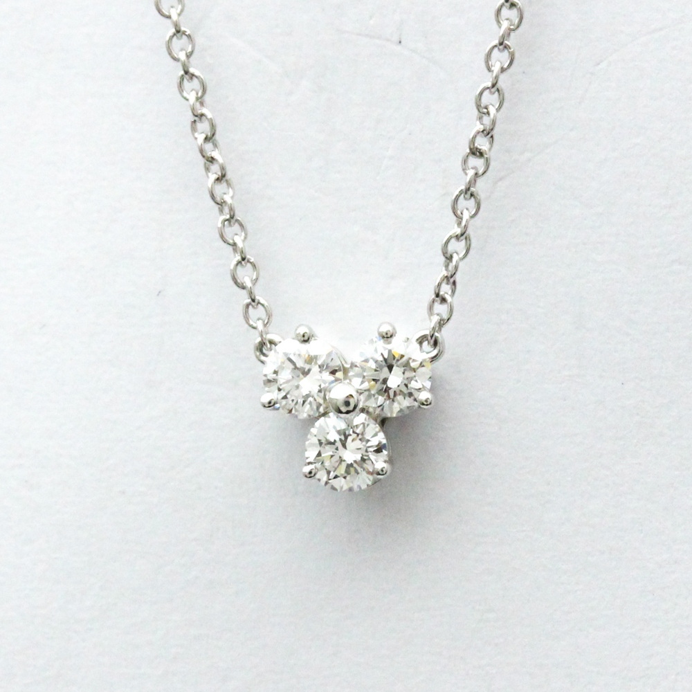 Tiffany Aria Necklace Platinum Diamond Men,Women Fashion Pendant (Silver)