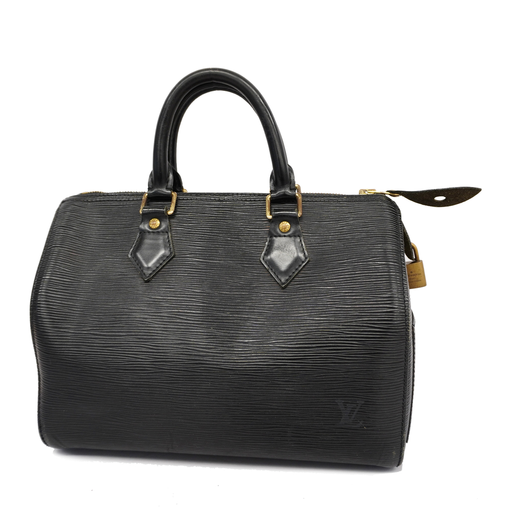 3ac2901] Auth Louis Vuitton Handbag Epi Speedy 25 M59032 Noir