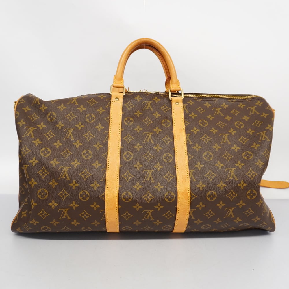Louis Vuitton Monogram Keepall Bandouliere 55 Boston Bag Shoulder M41414