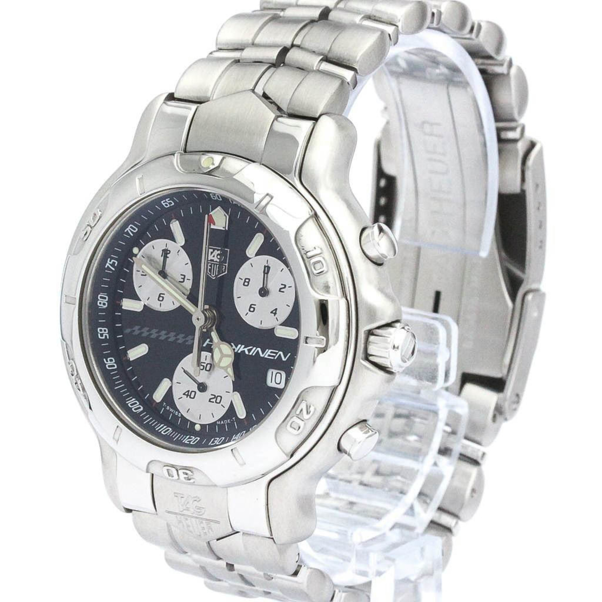 Polished TAG HEUER 6000 Chronograph Mika Hakkinen Limited Watch