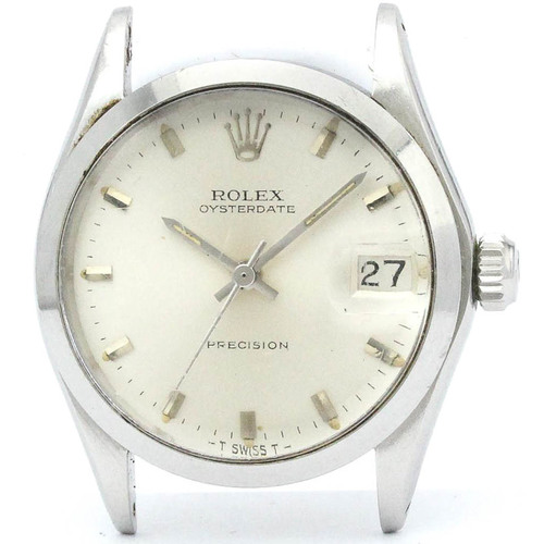 Vintage ROLEX Oyster Date Precision 6466 Hand-Winding Mid Size Watch BF563386