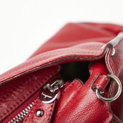 Salvatore Ferragamo Gancini Sofia Handbag Shoulder Bag BW-21 A896 Red Leather Ladies