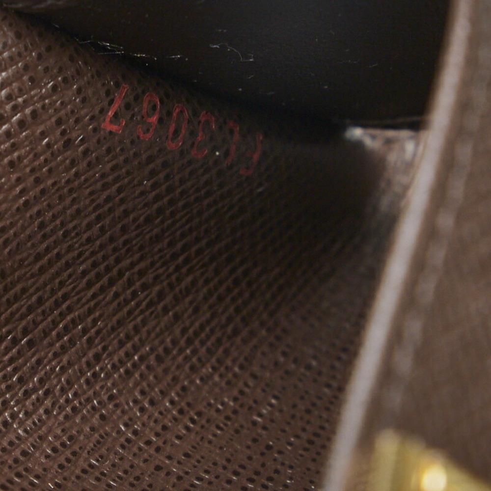 Louis Vuitton Damier Multicle 4 Key Case N62631 Brown Pvc Leather
