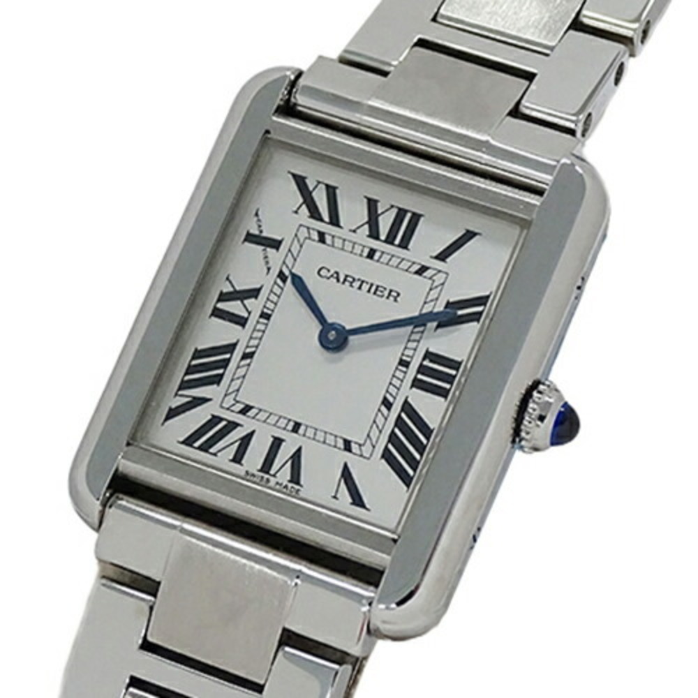 Cartier Tank Solo Stainless Steel Ladies Watch W5200013 3170