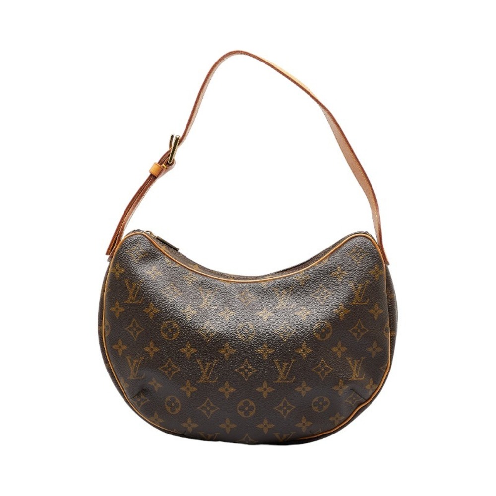 Louis Vuitton Monogram Croissant MM Shoulder Bag M51512 Brown PVC Leather  Ladies LOUIS VUITTON