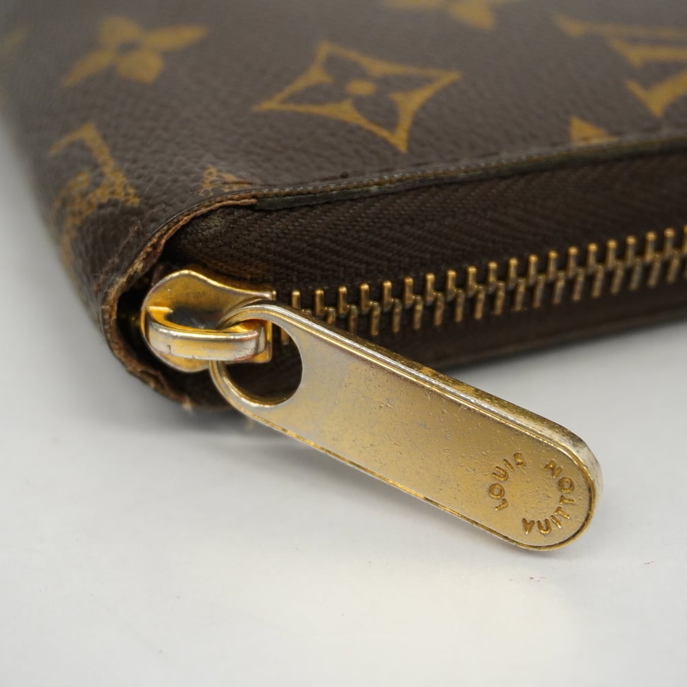 Auth Louis Vuitton Monogram Zippy Wallet M60017 Men,Women,Unisex Long  Wallet