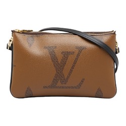 Louis Vuitton Pochette Double Zip Monogram Giant, Red Pink, Limited Ed