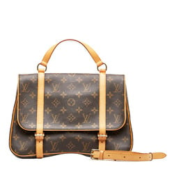 Louis Vuitton Damier Recoleta Shoulder Bag N51299 Ebene Brown PVC