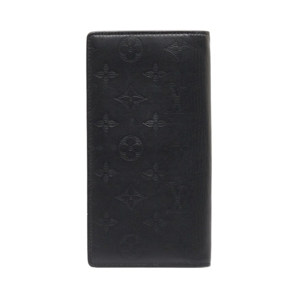 Louis Vuitton Monogram Shadow Portefeuille Brother Long Wallet M62900 Noir  Black Leather Men's LOUIS VUITTON
